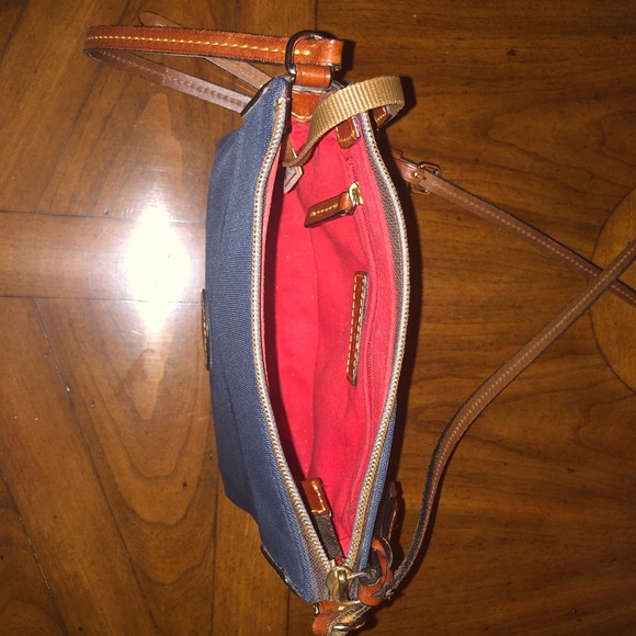 Dooney & Burke Navy Nylon Crossbody Pouchette - Picture 6 of 7